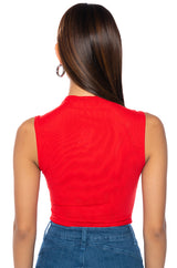 PAXTON SLEEVELESS MESH BODYSUIT