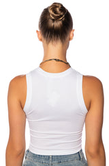 PAXTON TERRI TANK TOP IN WHITE