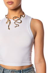 PAXTON TERRI TANK TOP IN WHITE