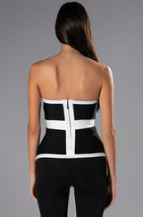AUDREY STRAPLESS BANDAGE TOP