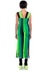 DEMI MULTI STRIPE BANDAGE MAXI DRESS