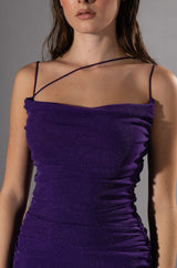 PICK YOUR POISON RUCHED MIDI DRESS