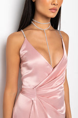 PICTURE READY WRAP FRONT MINI DRESS
