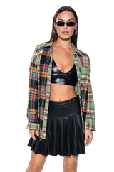 PIECE IT TOGETHER PLAID BUTTONDOWN