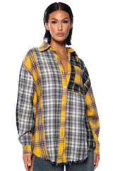 PIECE IT TOGETHER PLAID BUTTONDOWN
