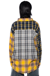 PIECE IT TOGETHER PLAID BUTTONDOWN