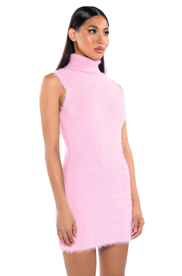 PINKY PROMISE SOFT KNIT MINI DRESS