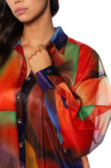 PLAY THE PART PATTERNED BUTTONDOWN