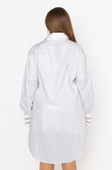 PLUS NO BASIC DAYS BUTTON UP DRESS WITH RHINESTONE DETAIL