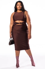 NO PROMISES MIDI DRESS