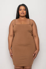 PLUS PERFECT EVERYDAY BANDAGE MIDI DRESS