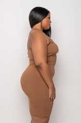 PLUS PERFECT EVERYDAY BANDAGE MIDI DRESS