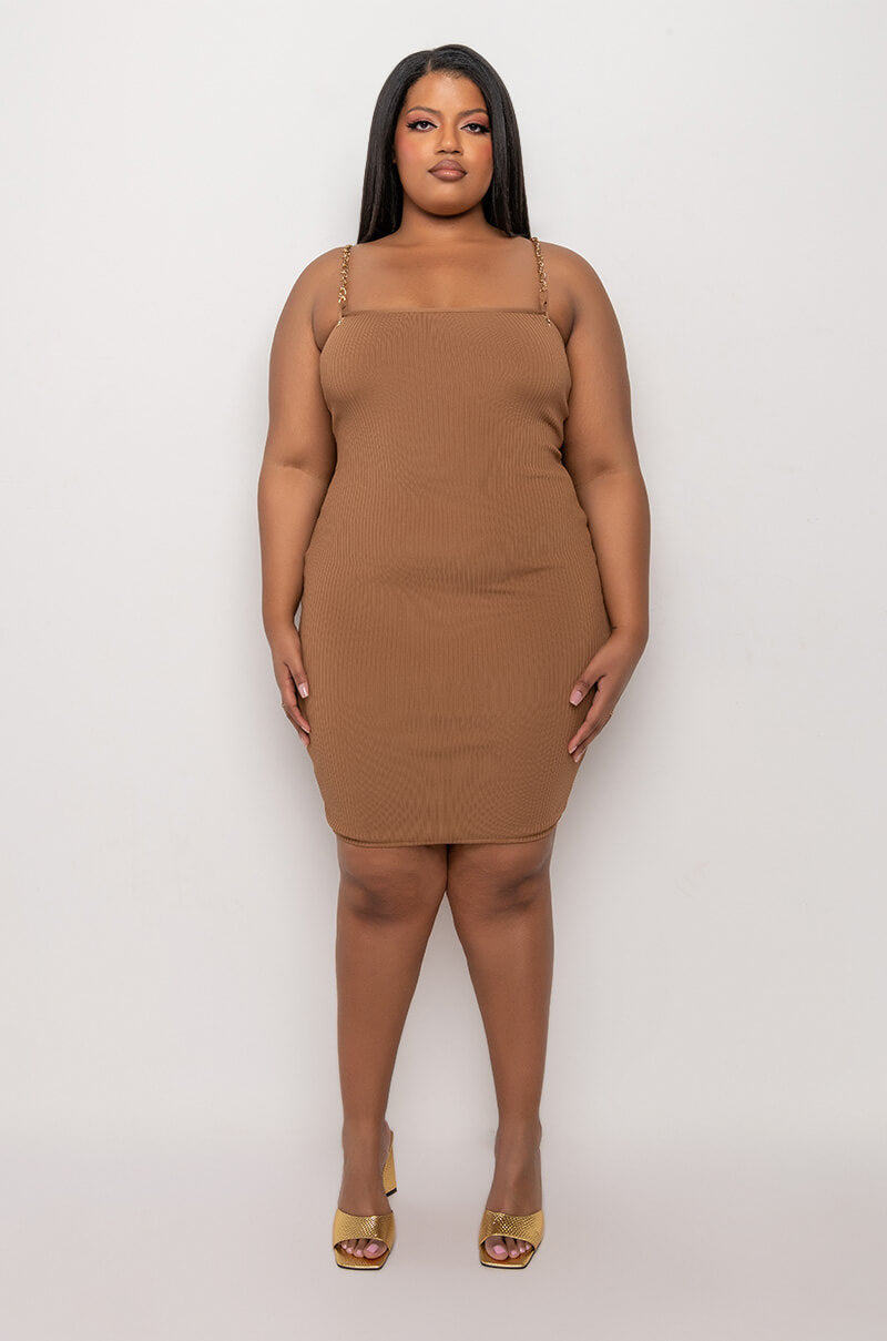 PLUS PERFECT EVERYDAY BANDAGE MIDI DRESS