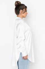 READY FOR ANY OCCASION SATIN SHIRT PLUS SIZE