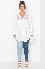 READY FOR ANY OCCASION SATIN SHIRT PLUS SIZE