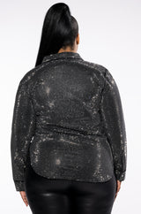 PLUS TINY DANCER RHINESTONE BLOUSE
