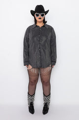 PLUS TINY DANCER RHINESTONE BLOUSE