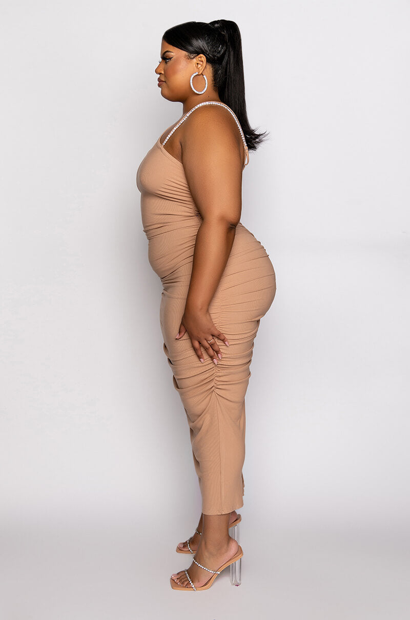 PLUS WHAT I WANT MAXI BANDAGE DRESS