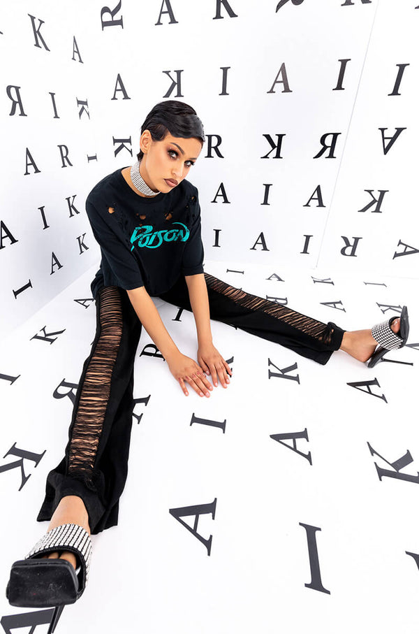 POISON GRAPHIC T SHIRT DRESS