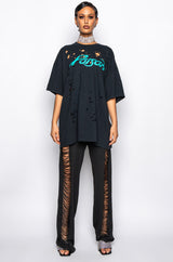 POISON GRAPHIC T SHIRT DRESS
