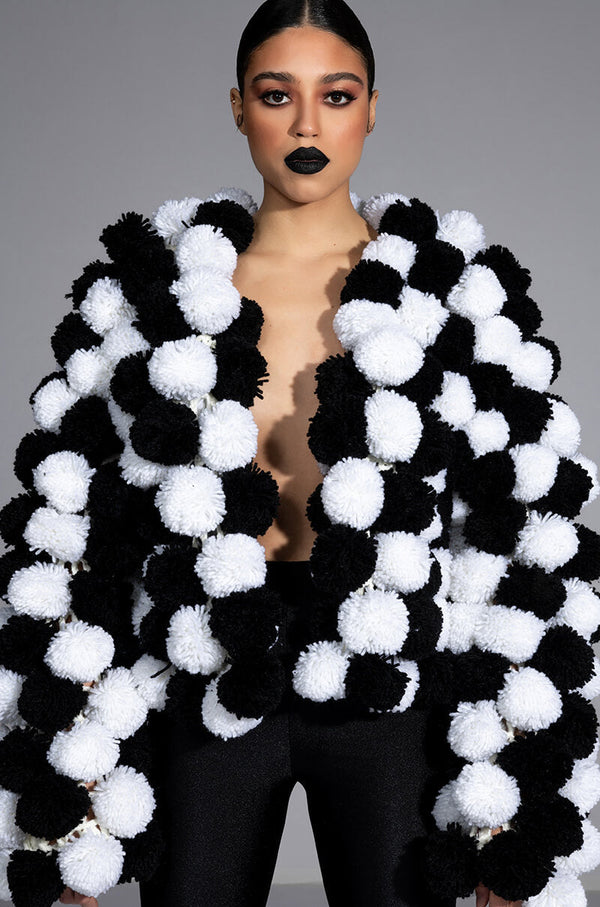 POM POM CARDIGAN