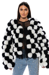 POM POM CARDIGAN