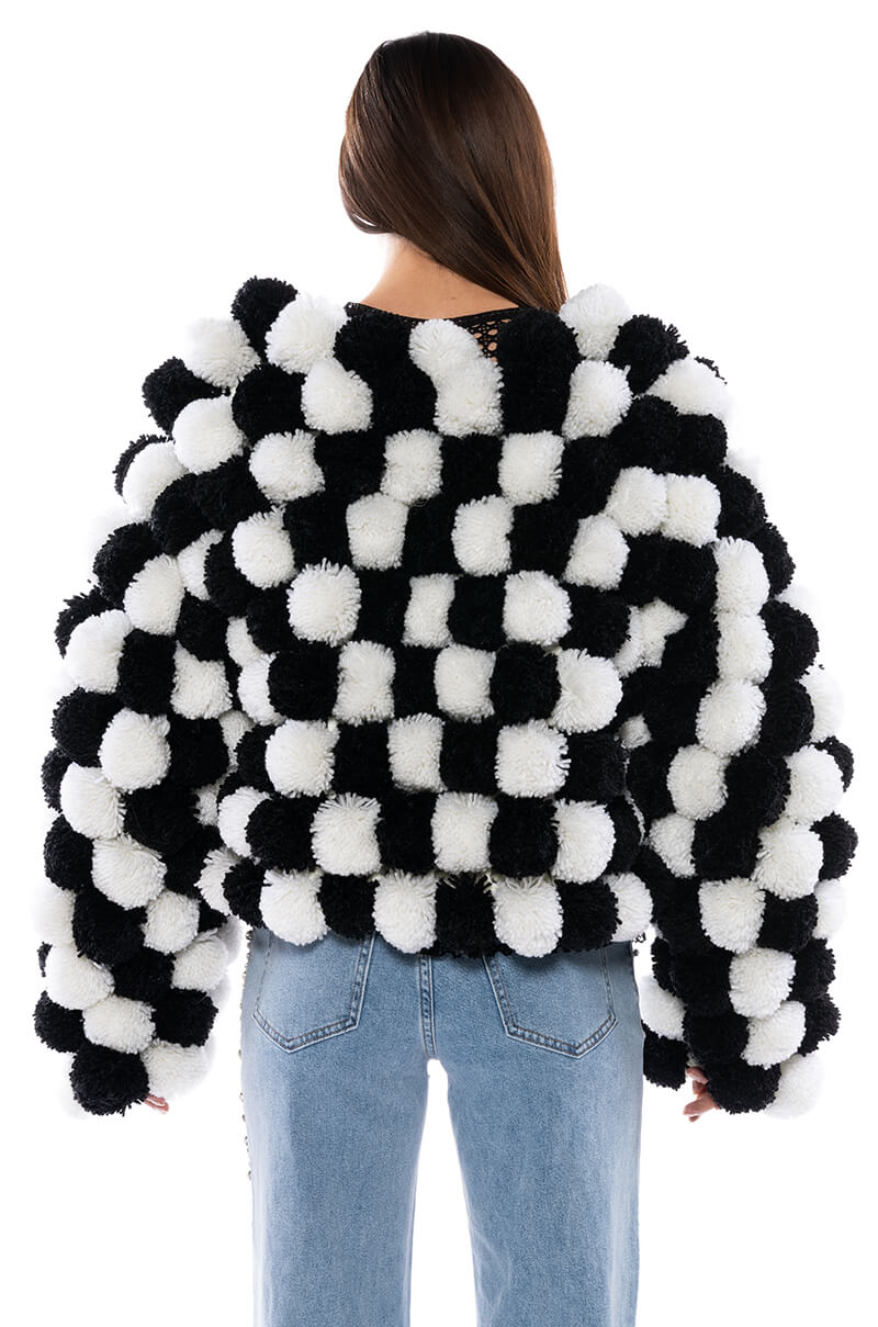 POM POM CARDIGAN