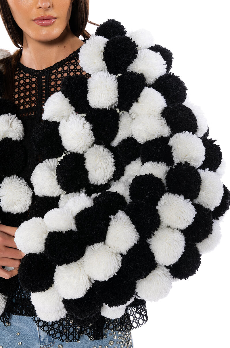 POM POM CARDIGAN
