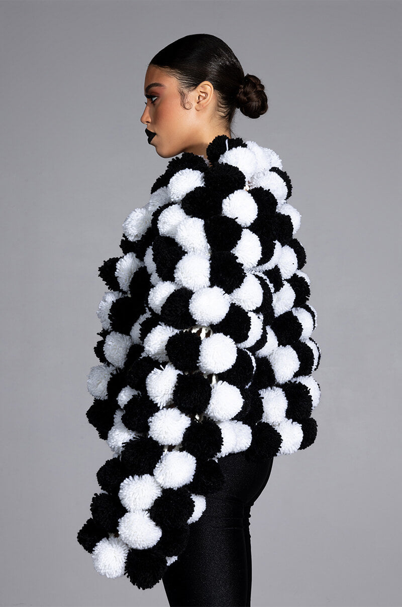 POM POM CARDIGAN