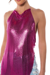 TOREY ASYMMETRICAL CHAINMAIL TOP