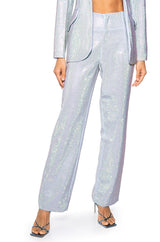 POP STAR FITTED RHINESTONE TROUSERS