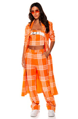 POPSICLE BRIGHT PLAID CROP TOP