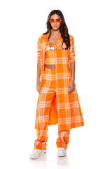 POPSICLE BRIGHT PLAID CROP TOP