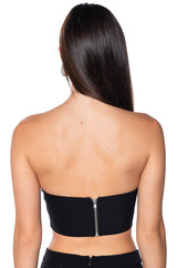 PREMIER RHINESTONE MESH PANEL BUSTIER