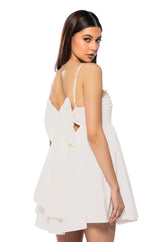 PRESLEY TIE BACK MINI DRESS