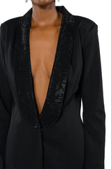 PRETTIEST PROBLEM DEEP V BLAZER MINI DRESS