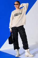 PRETTY COMMITTEE OVERSIZED SWEATER