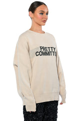 PRETTY COMMITTEE OVERSIZED SWEATER