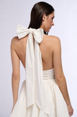 PRETTY IN POPLIN STRAPPY MINI DRESS