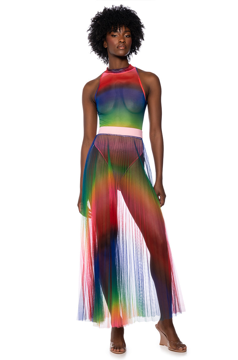 PRIDE EFFECT SLEEVELESS BODYSUIT