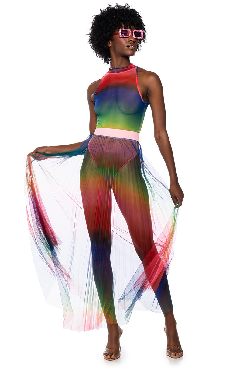 PRIDE EFFECT SLEEVELESS BODYSUIT