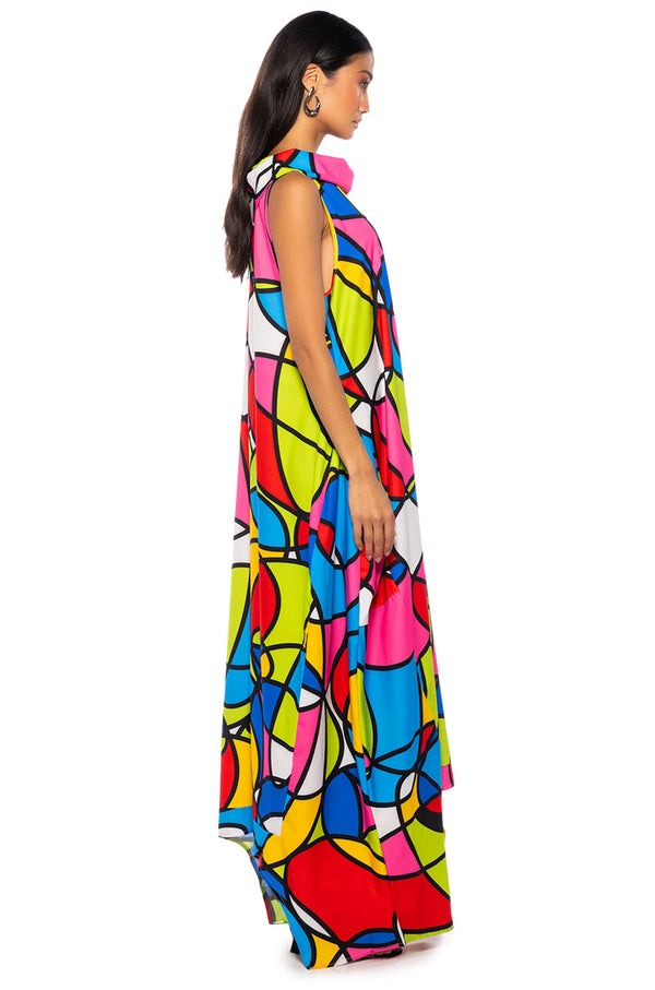 GINA COWL NECK MAXI DRESS
