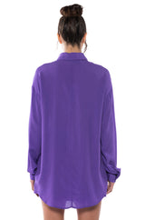 PURPLE RAIN BUTTON DOWN
