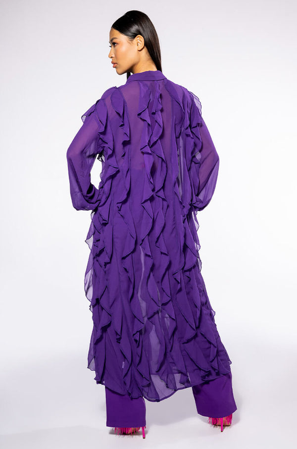 PURPLE RAIN LONG BLOUSE