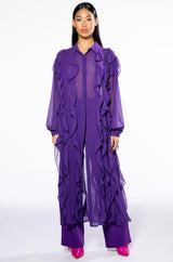PURPLE RAIN LONG BLOUSE