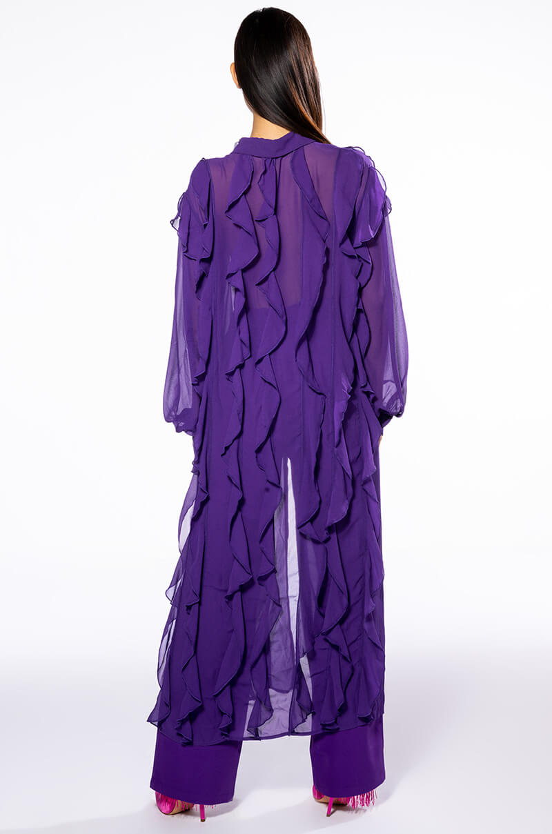 PURPLE RAIN LONG BLOUSE