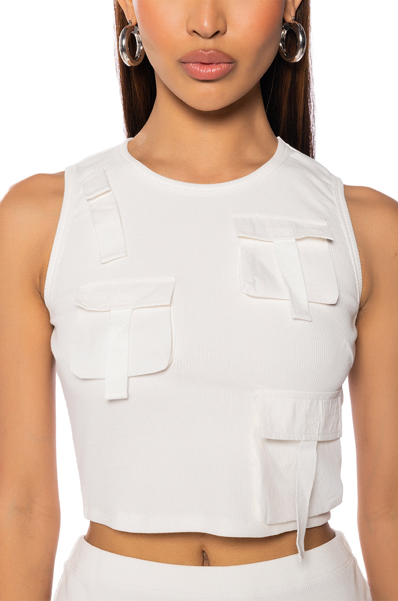 PUT IN WORK POCKET TANK TOP
