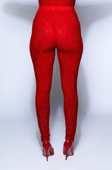 QUEEN OF LOVE RHINESTONE LEGGING