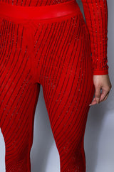QUEEN OF LOVE RHINESTONE LEGGING