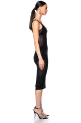 QUINN SHEER EMBELLISHED MAXI DRESS